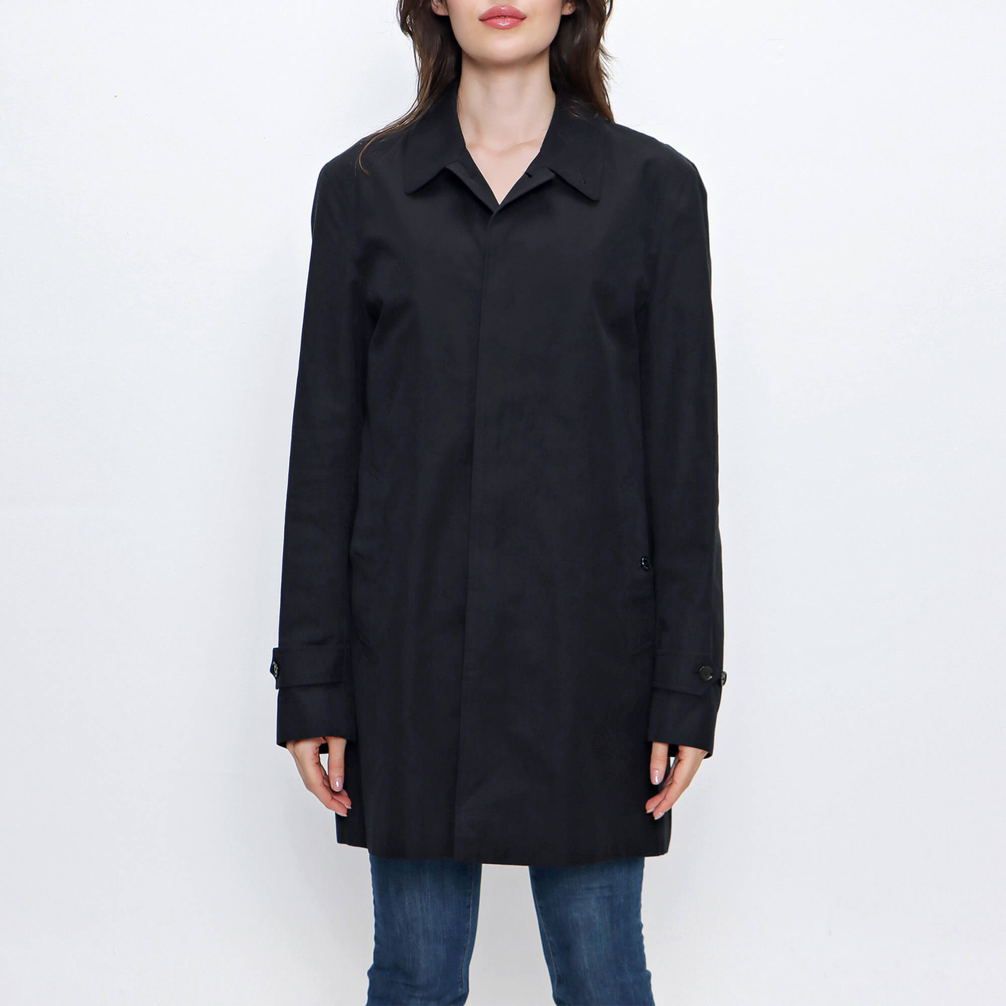 Burberry - Black Cotton Unisex Car Coat 